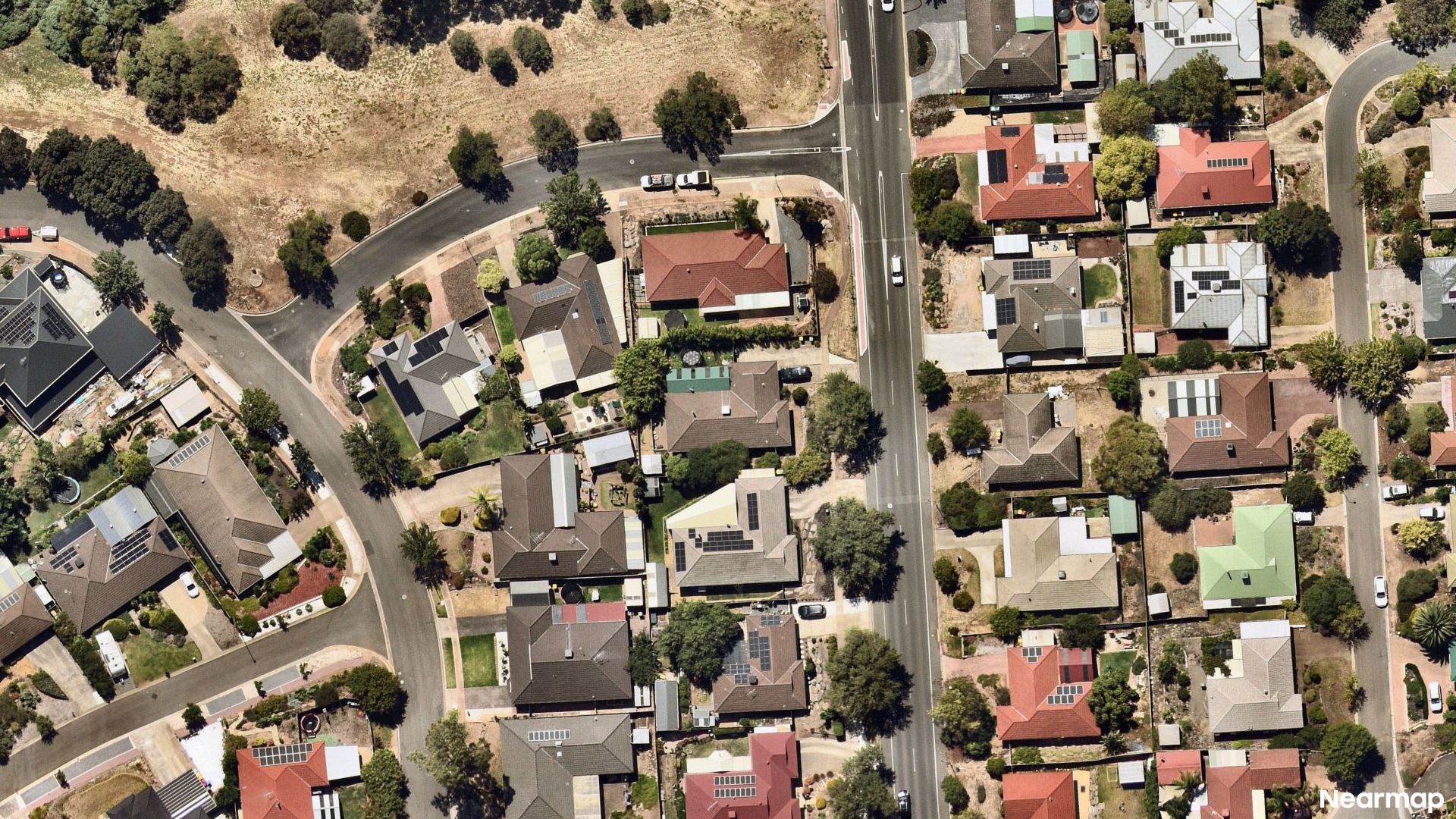Vertical aerial view