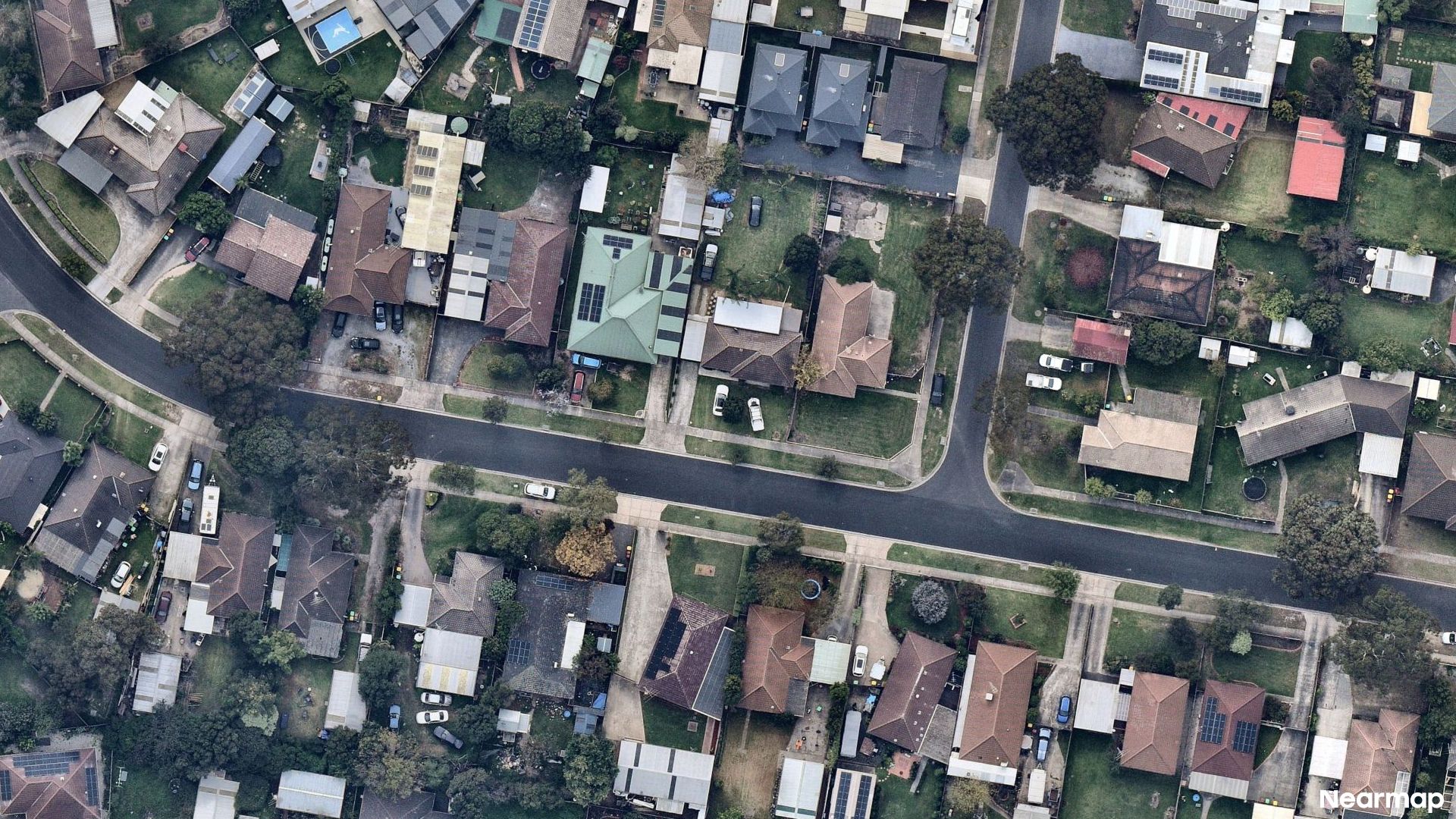 Vertical aerial view
