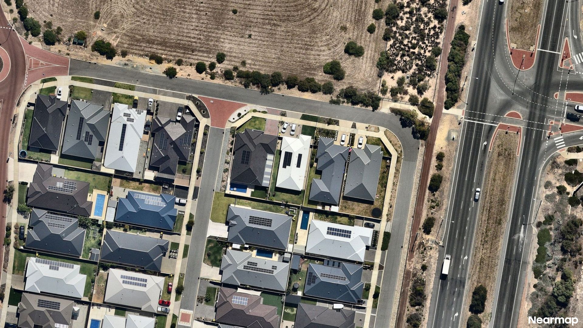 Vertical aerial view