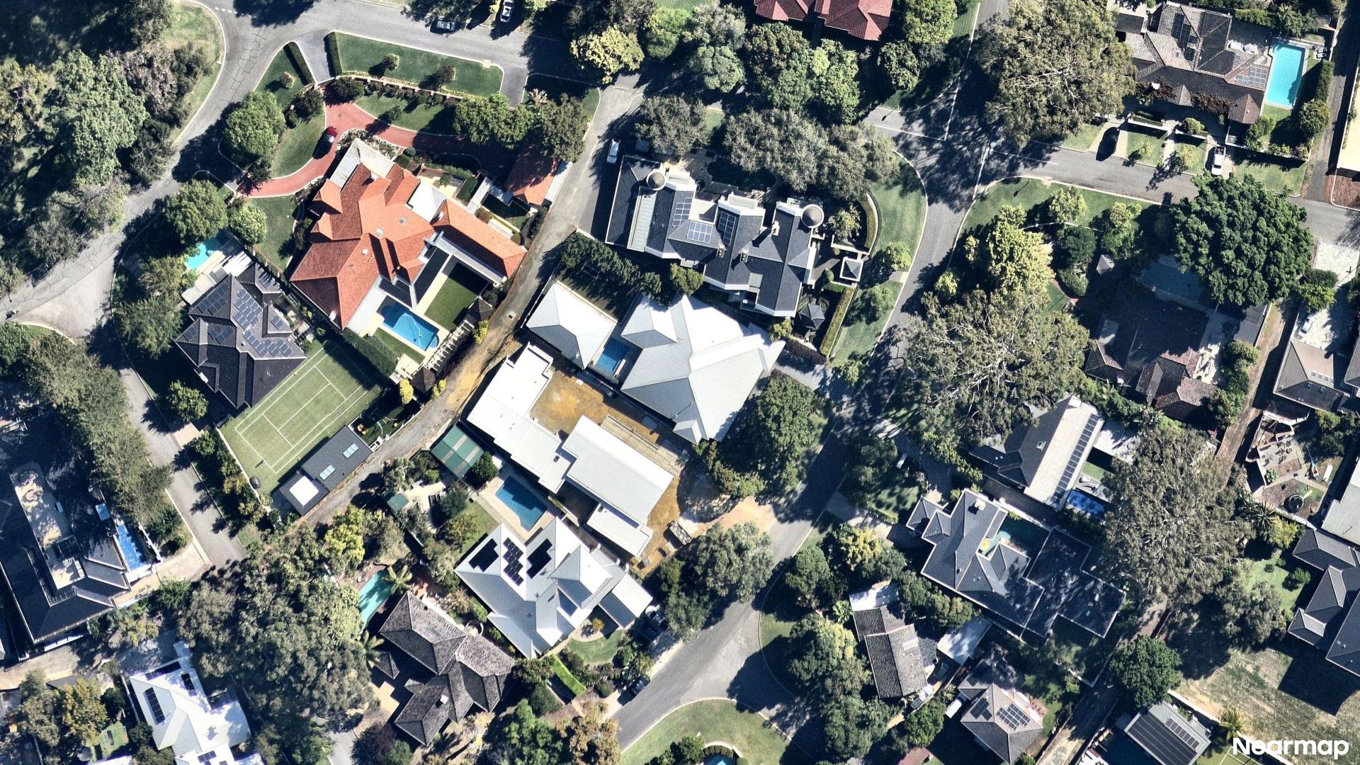 Vertical aerial view