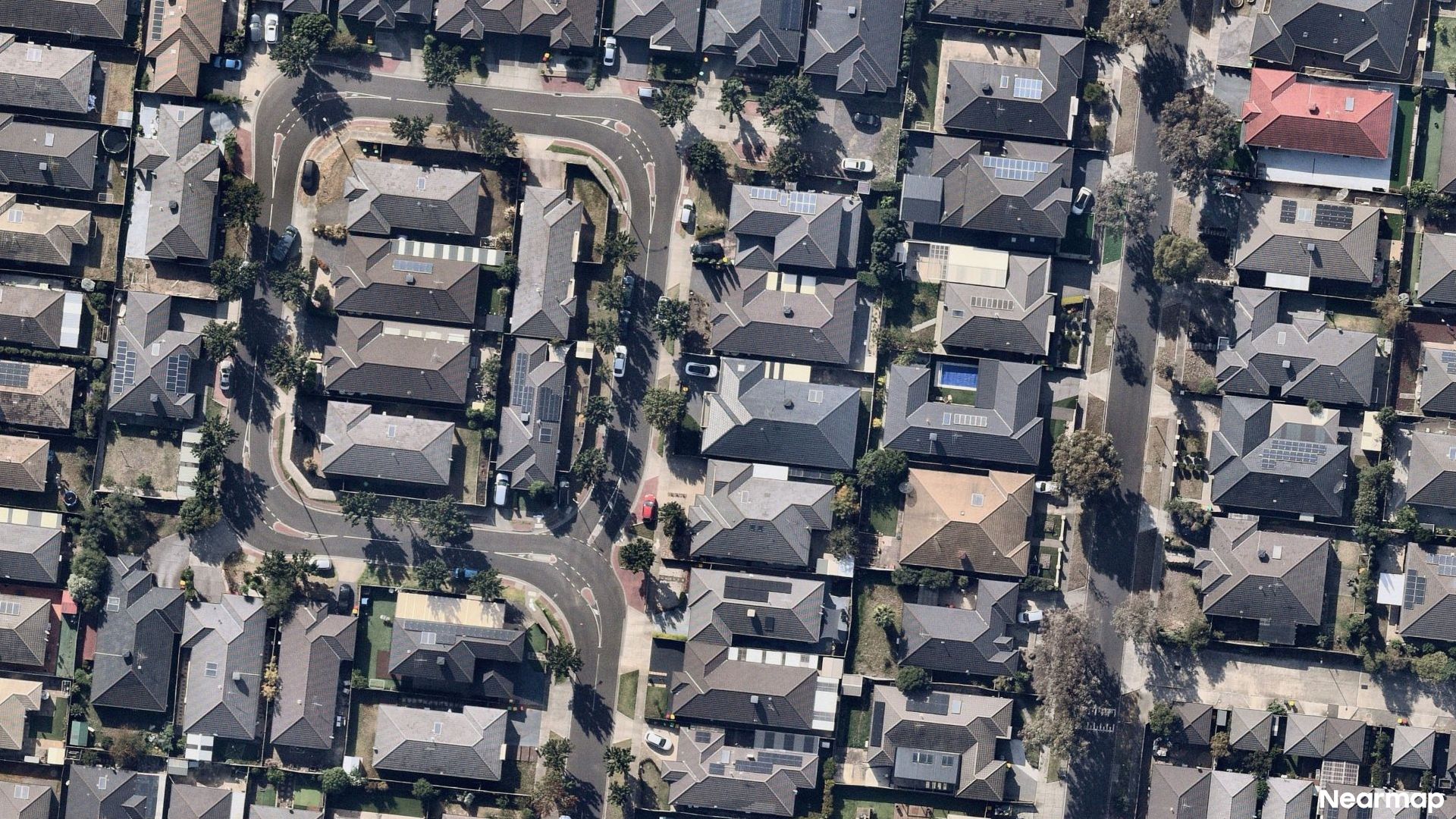 Vertical aerial view