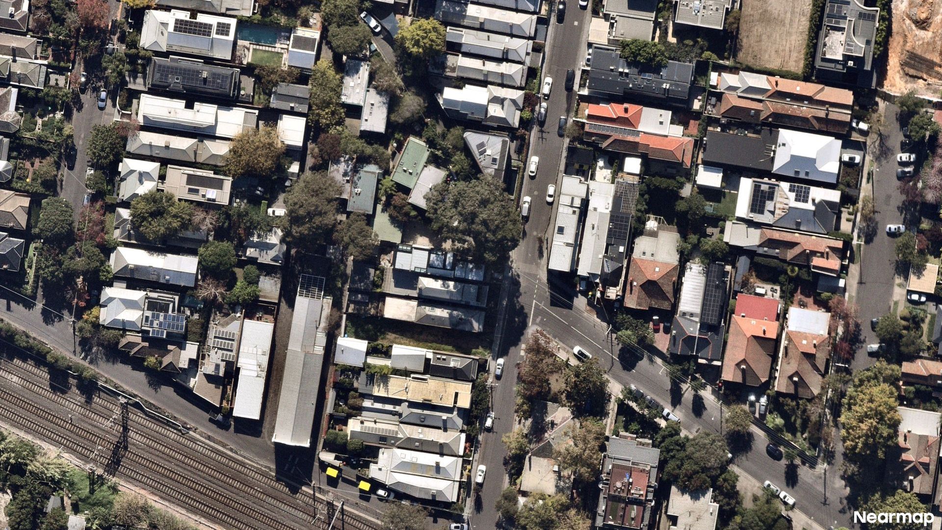 Vertical aerial view