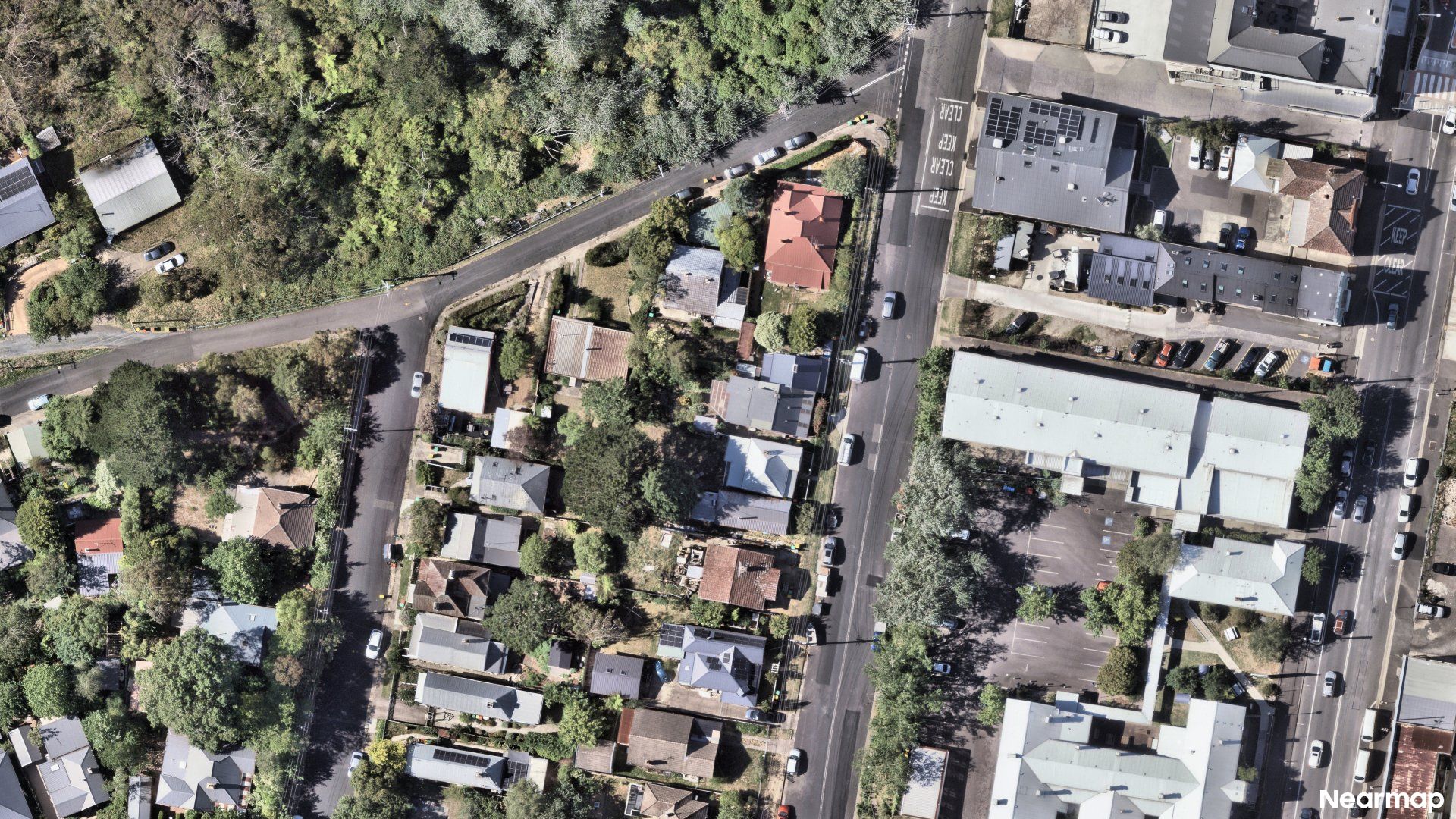 Vertical aerial view