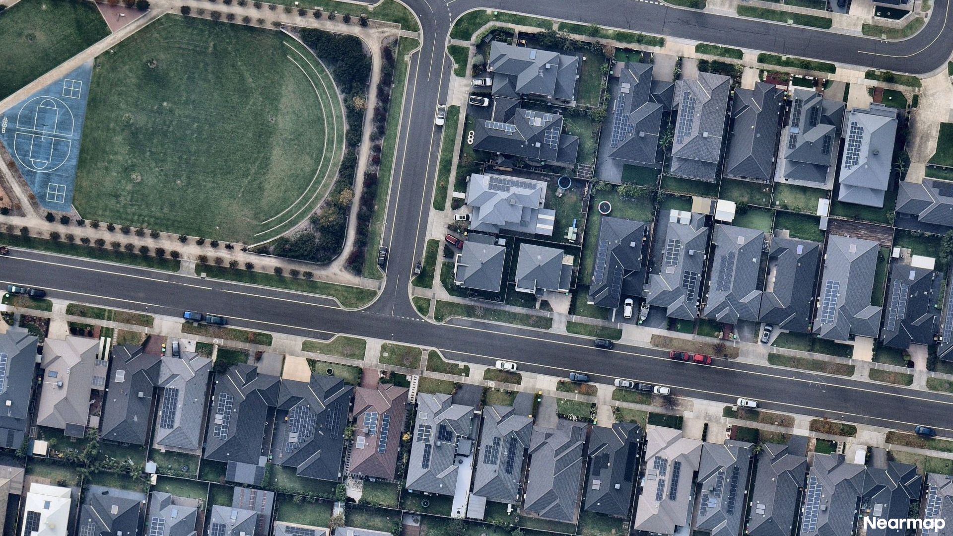 Vertical aerial view