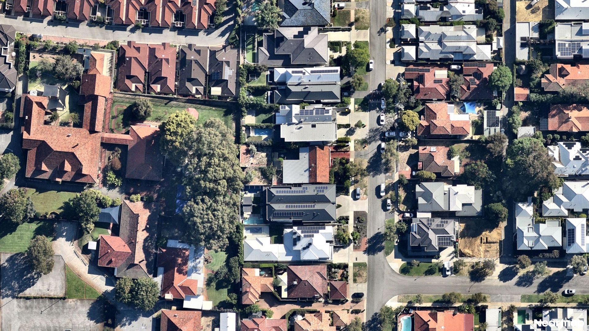 Vertical aerial view