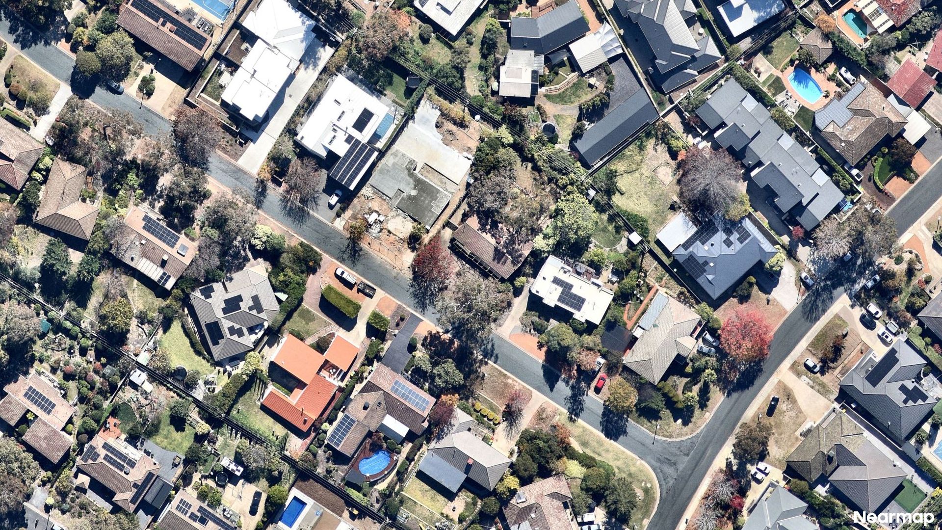 Vertical aerial view