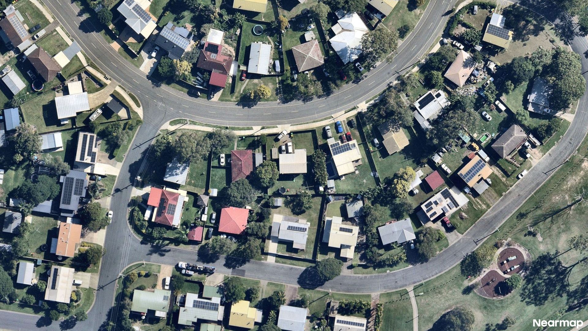 Vertical aerial view