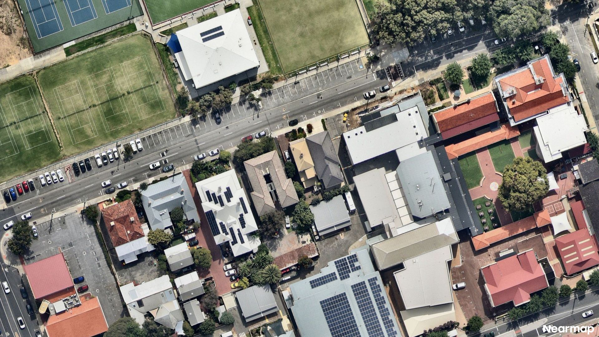 Vertical aerial view