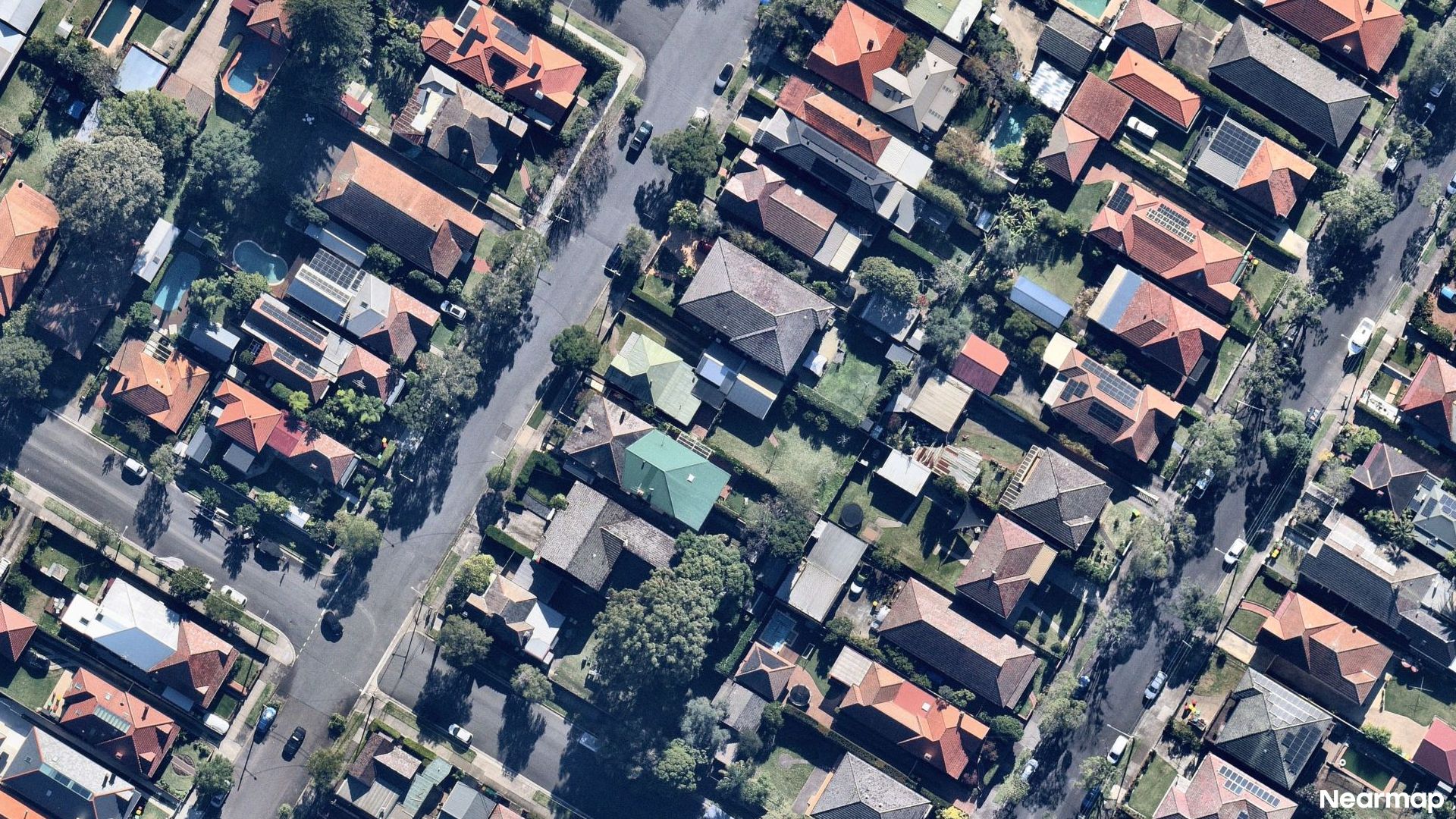 Vertical aerial view