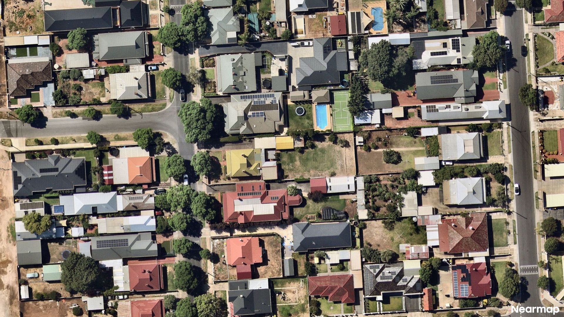 Vertical aerial view