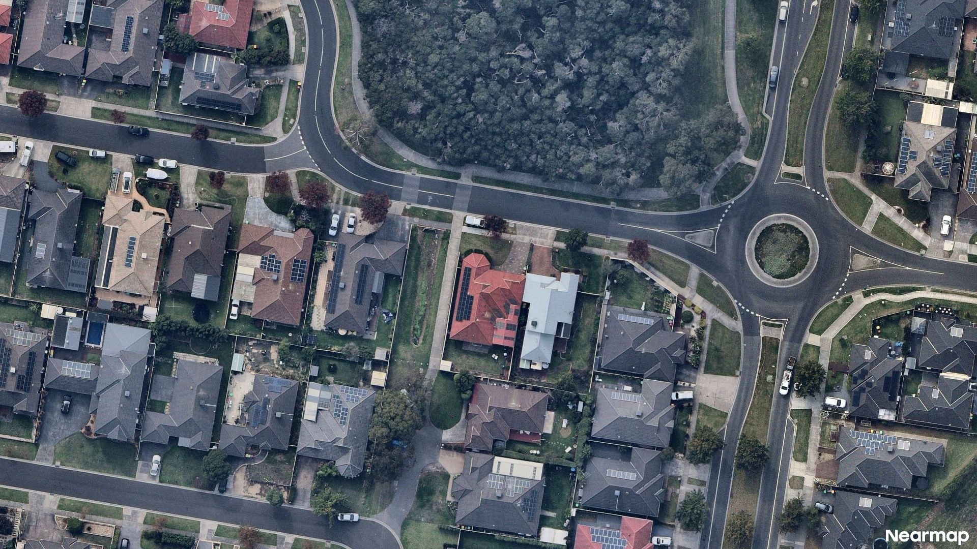 Vertical aerial view