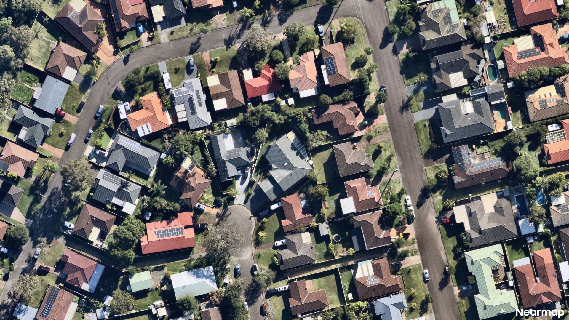 Vertical aerial view