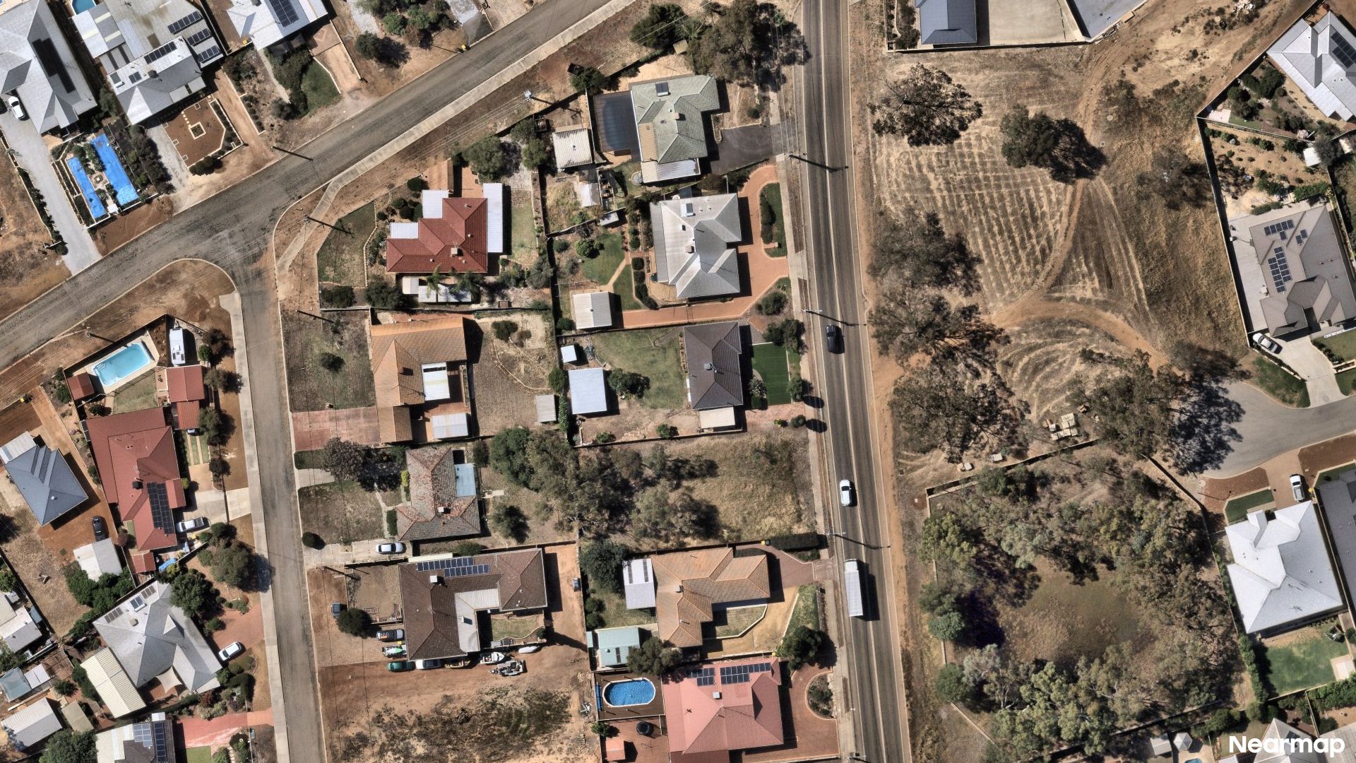 Vertical aerial view