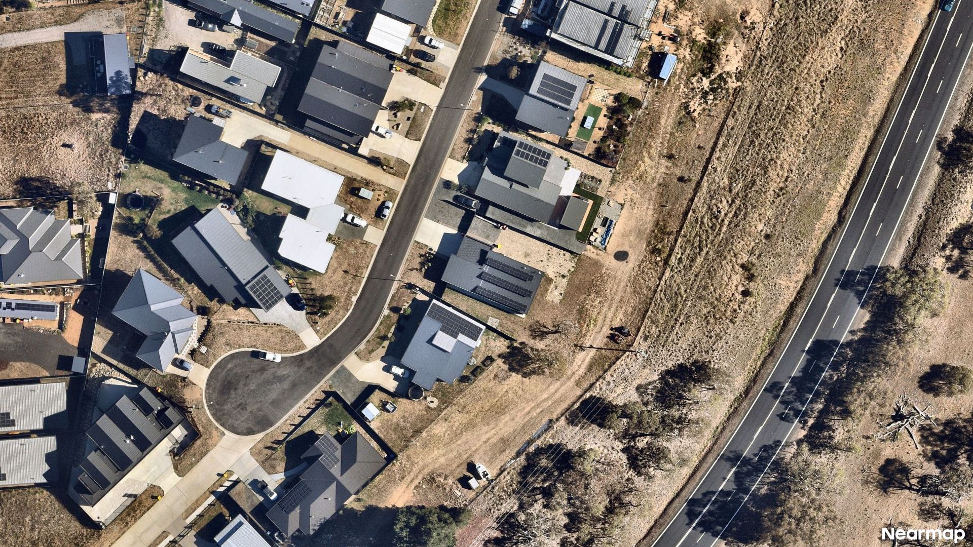 Vertical aerial view