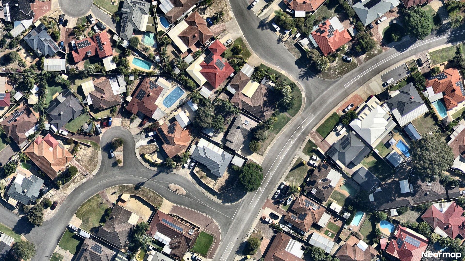 Vertical aerial view