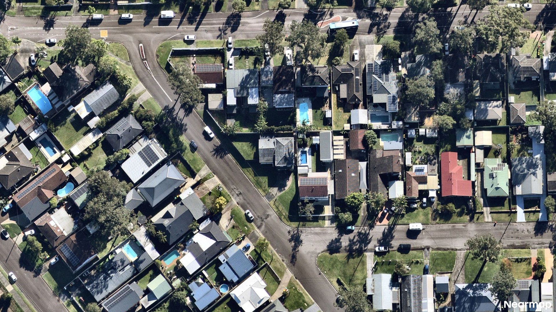 Vertical aerial view