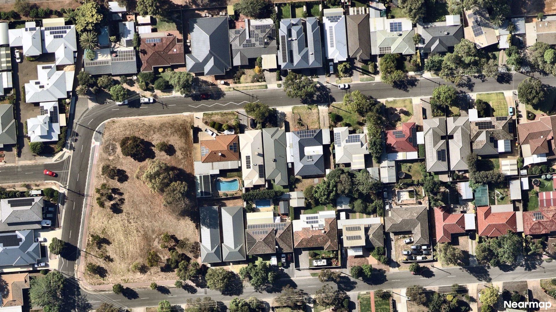 Vertical aerial view