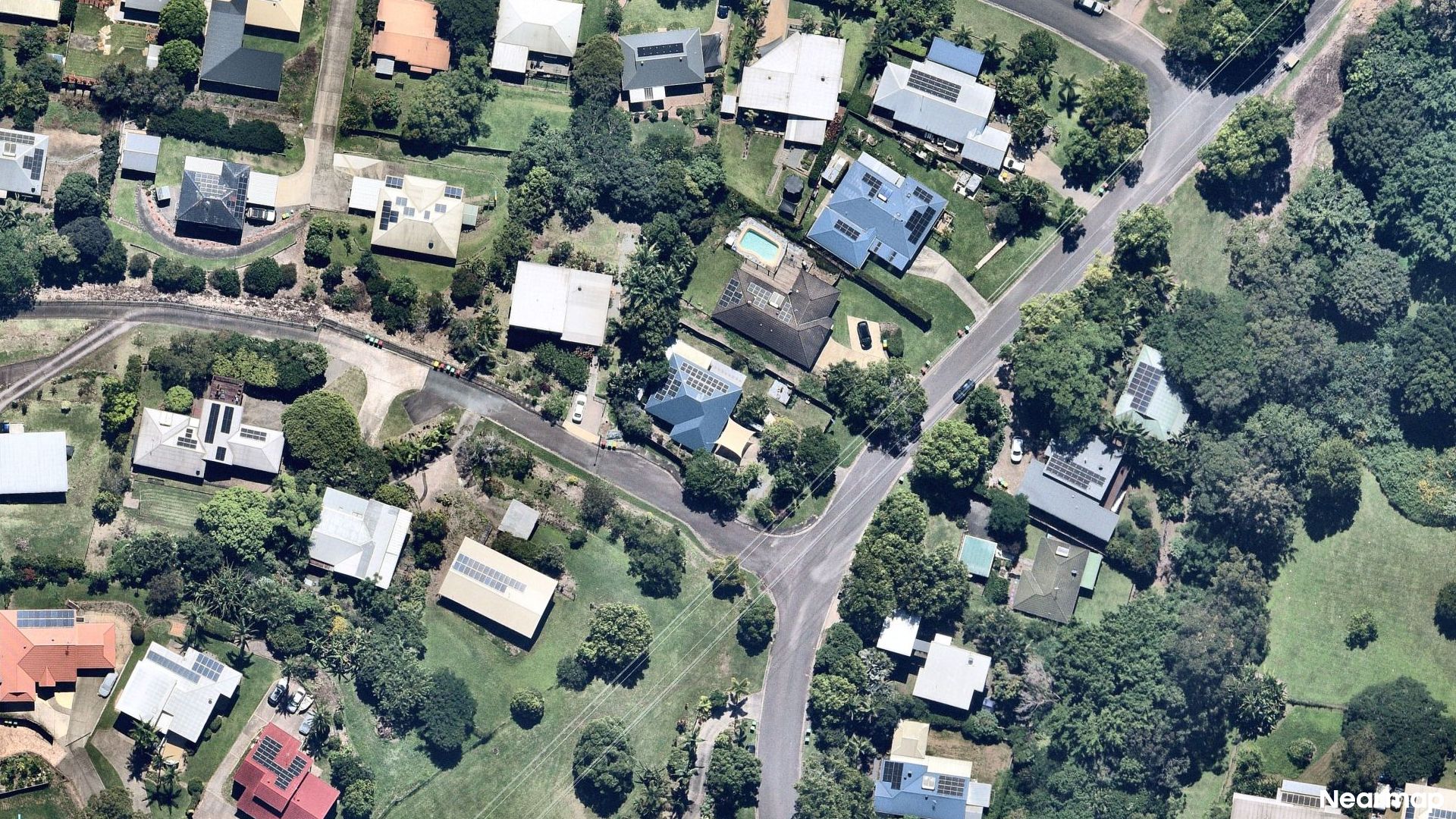 Vertical aerial view