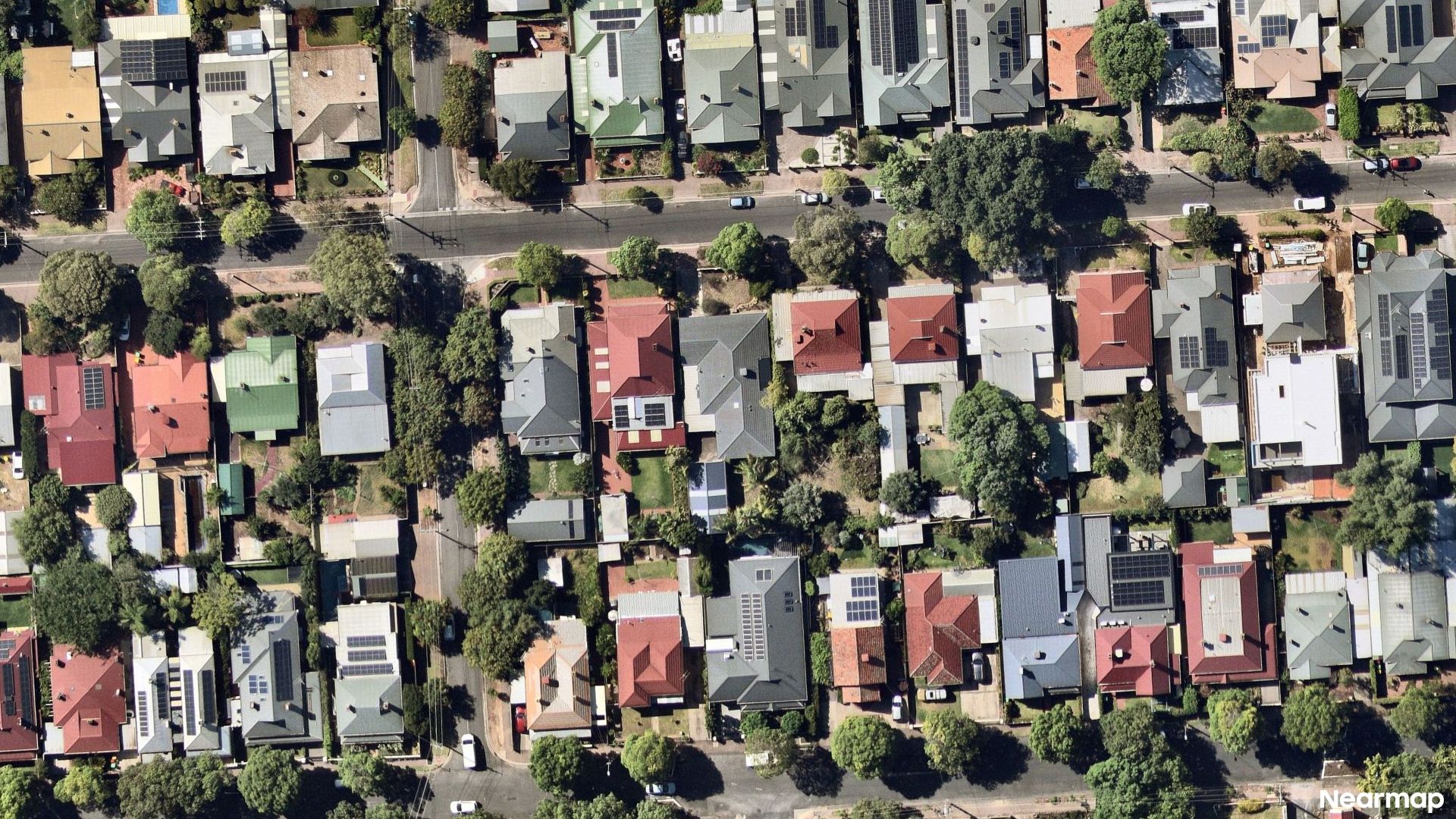 Vertical aerial view