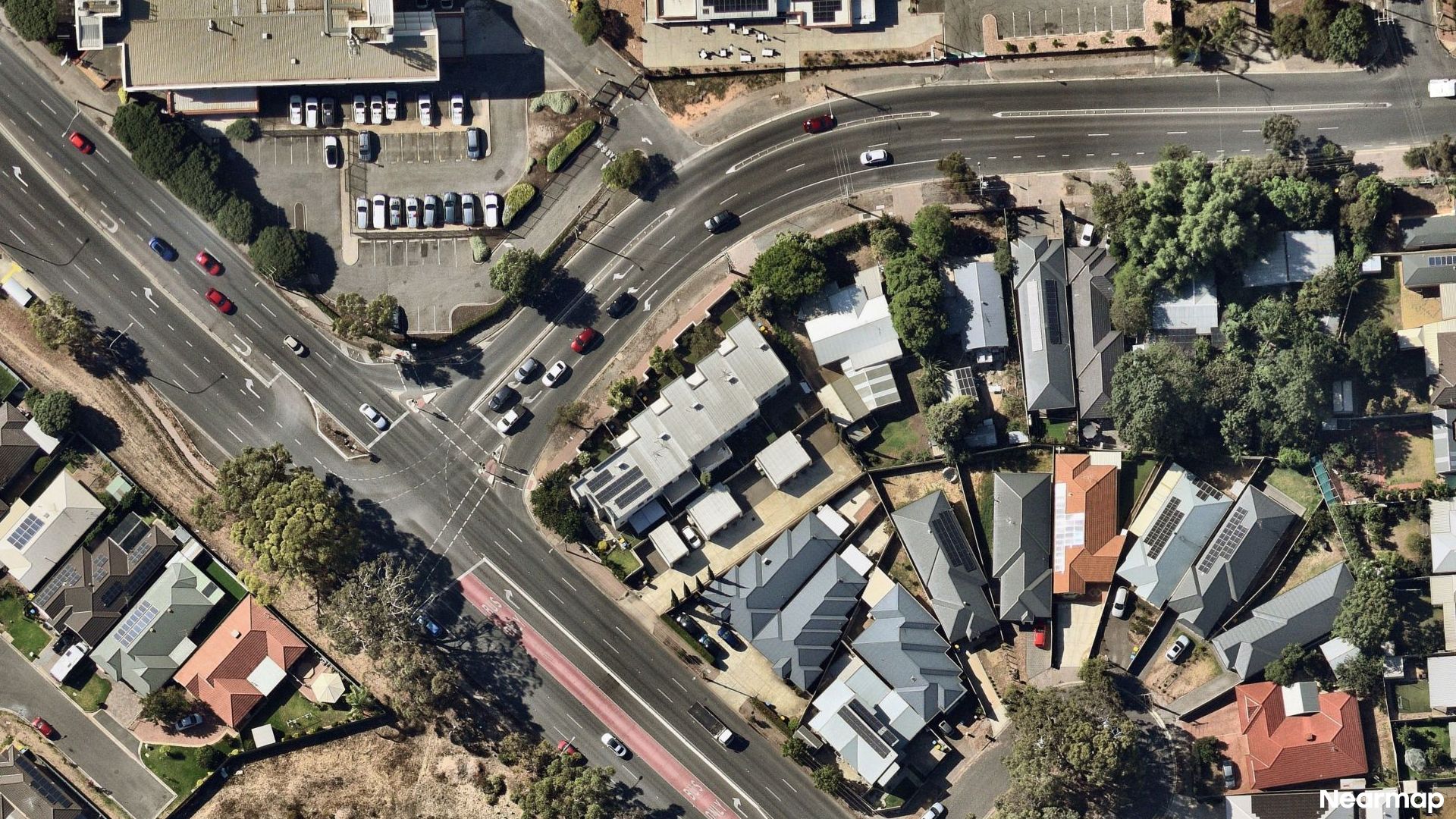 Vertical aerial view