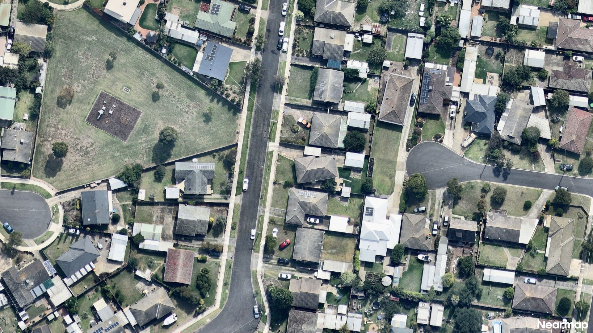 Vertical aerial view