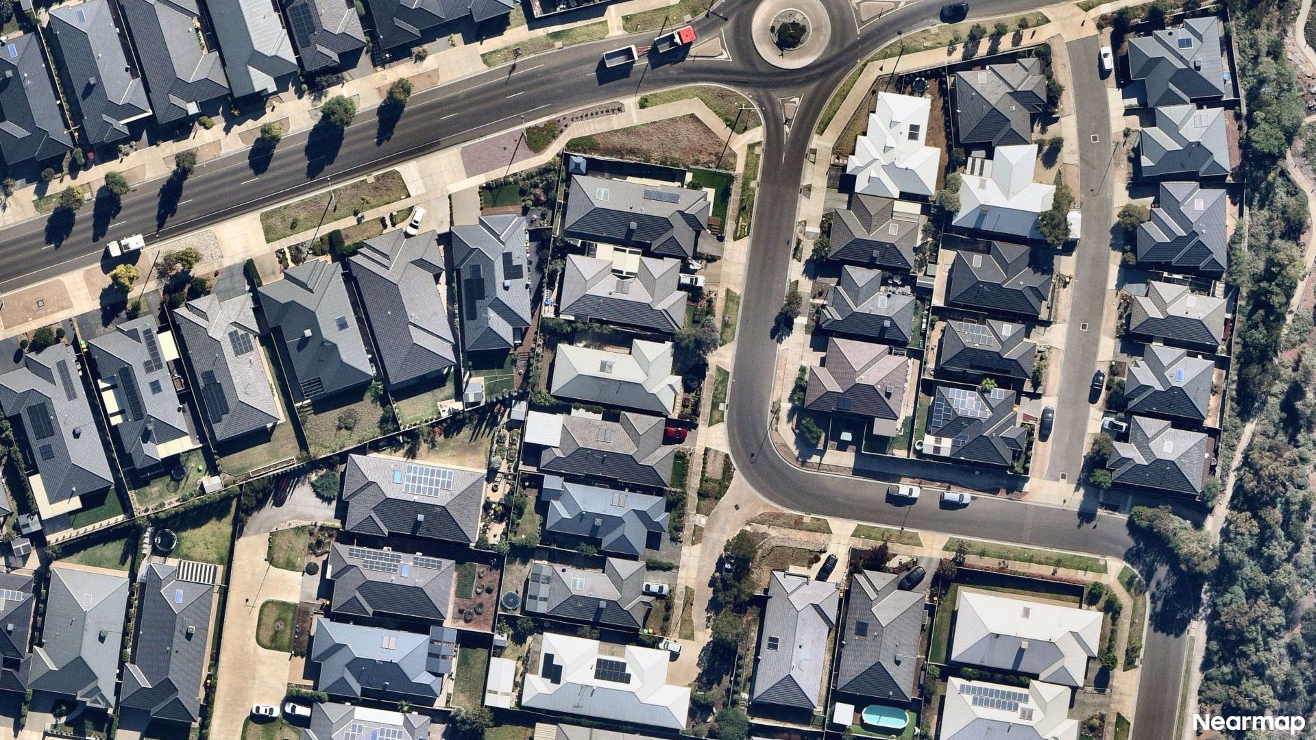 Vertical aerial view