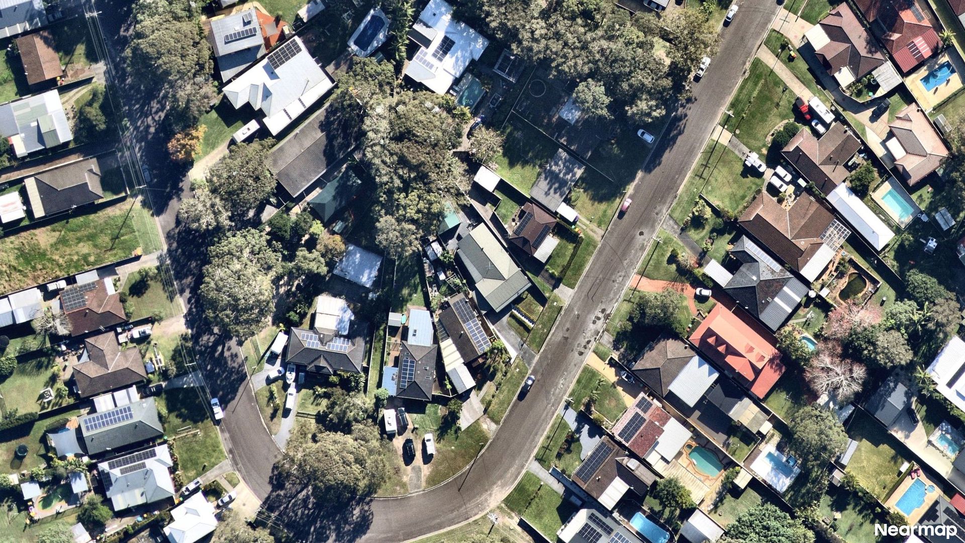 Vertical aerial view