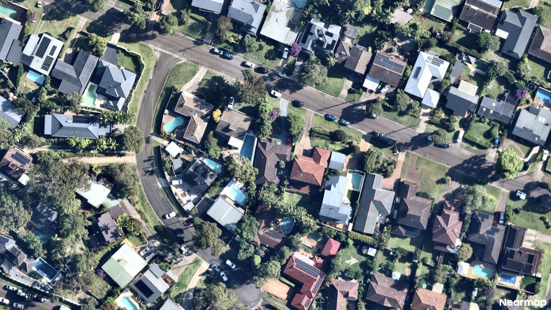 Vertical aerial view