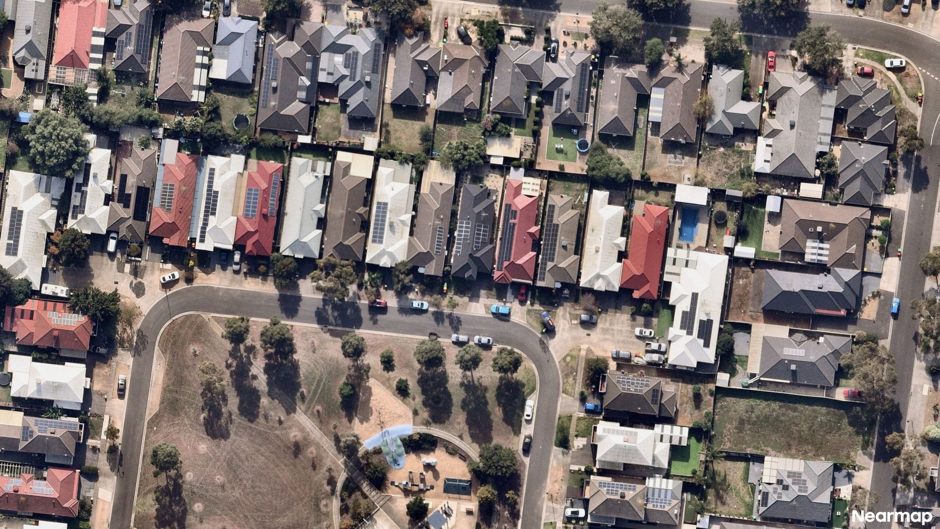 Vertical aerial view