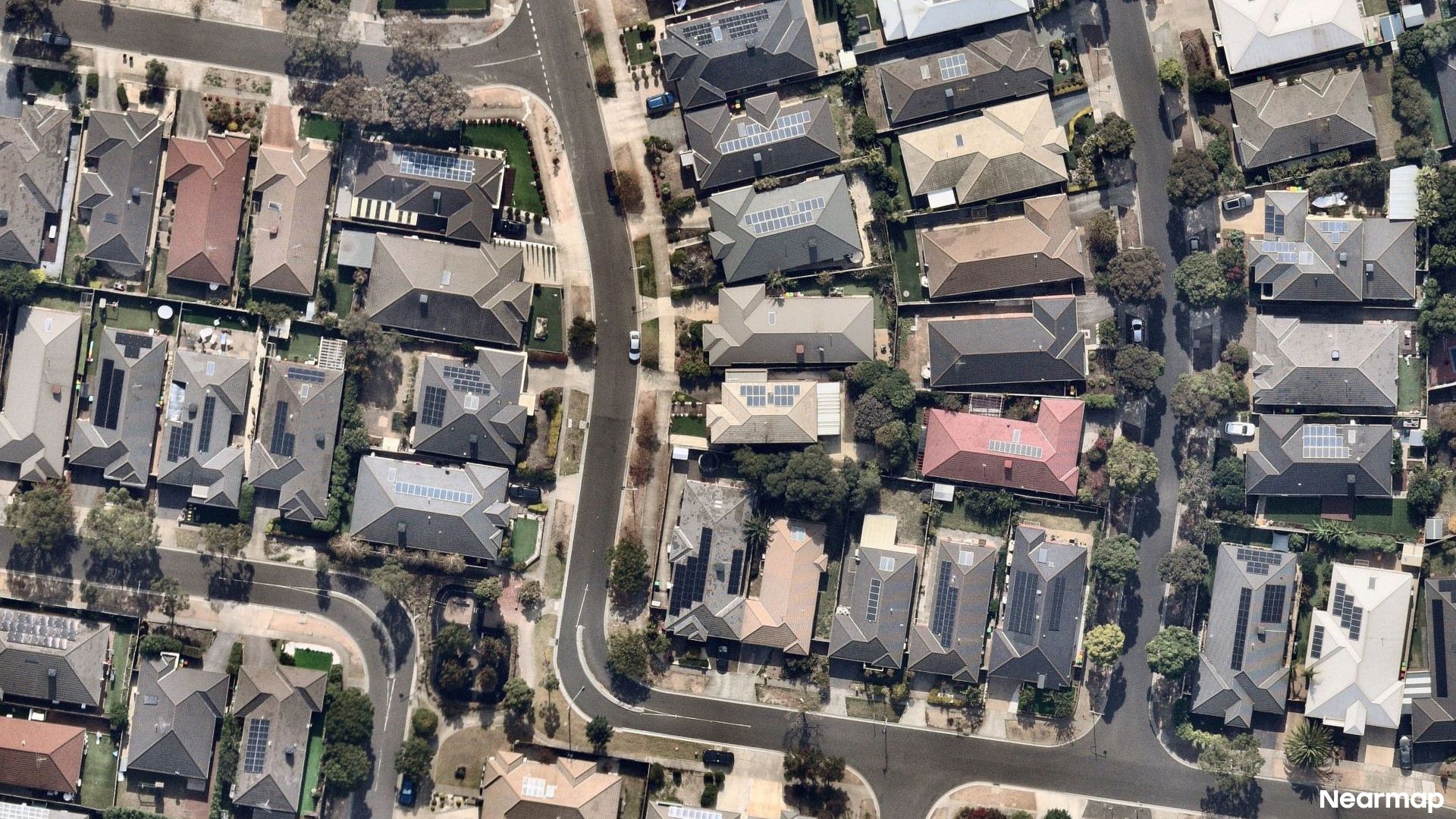 Vertical aerial view