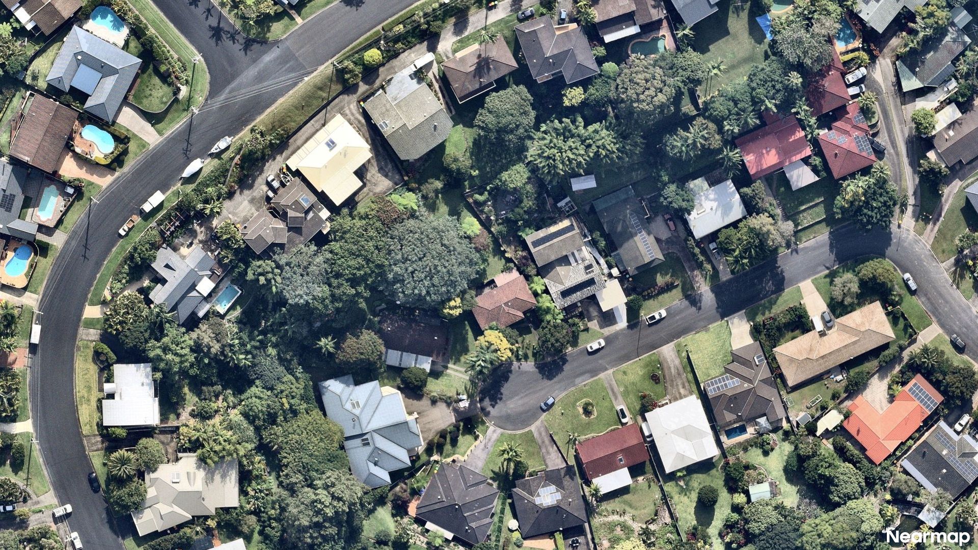 Vertical aerial view