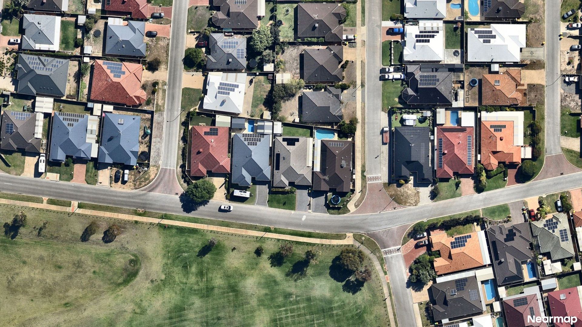 Vertical aerial view