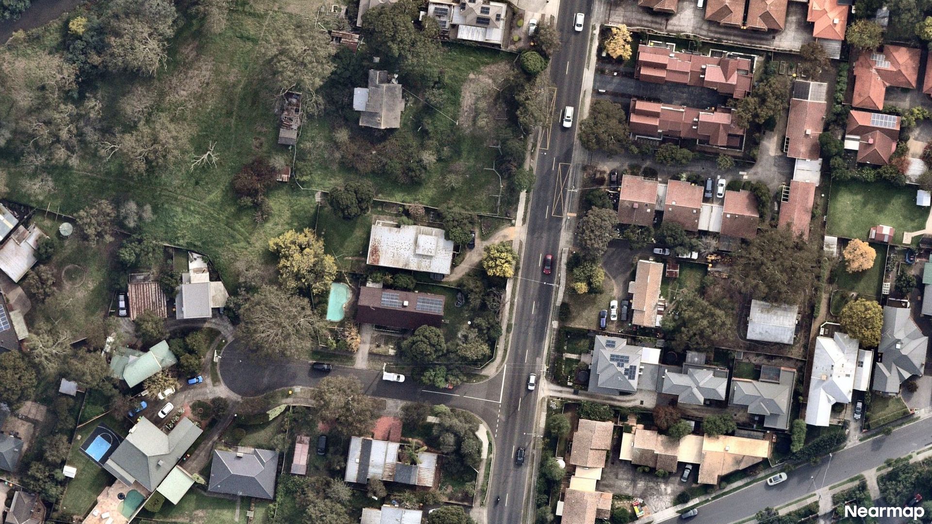 Vertical aerial view