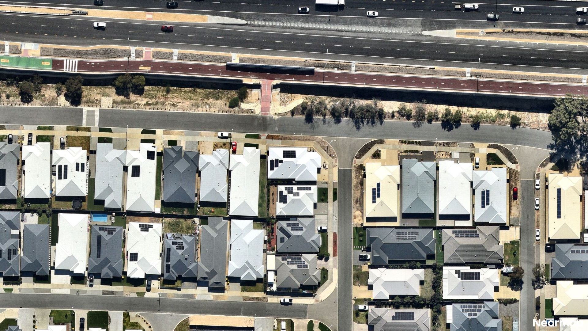 Vertical aerial view
