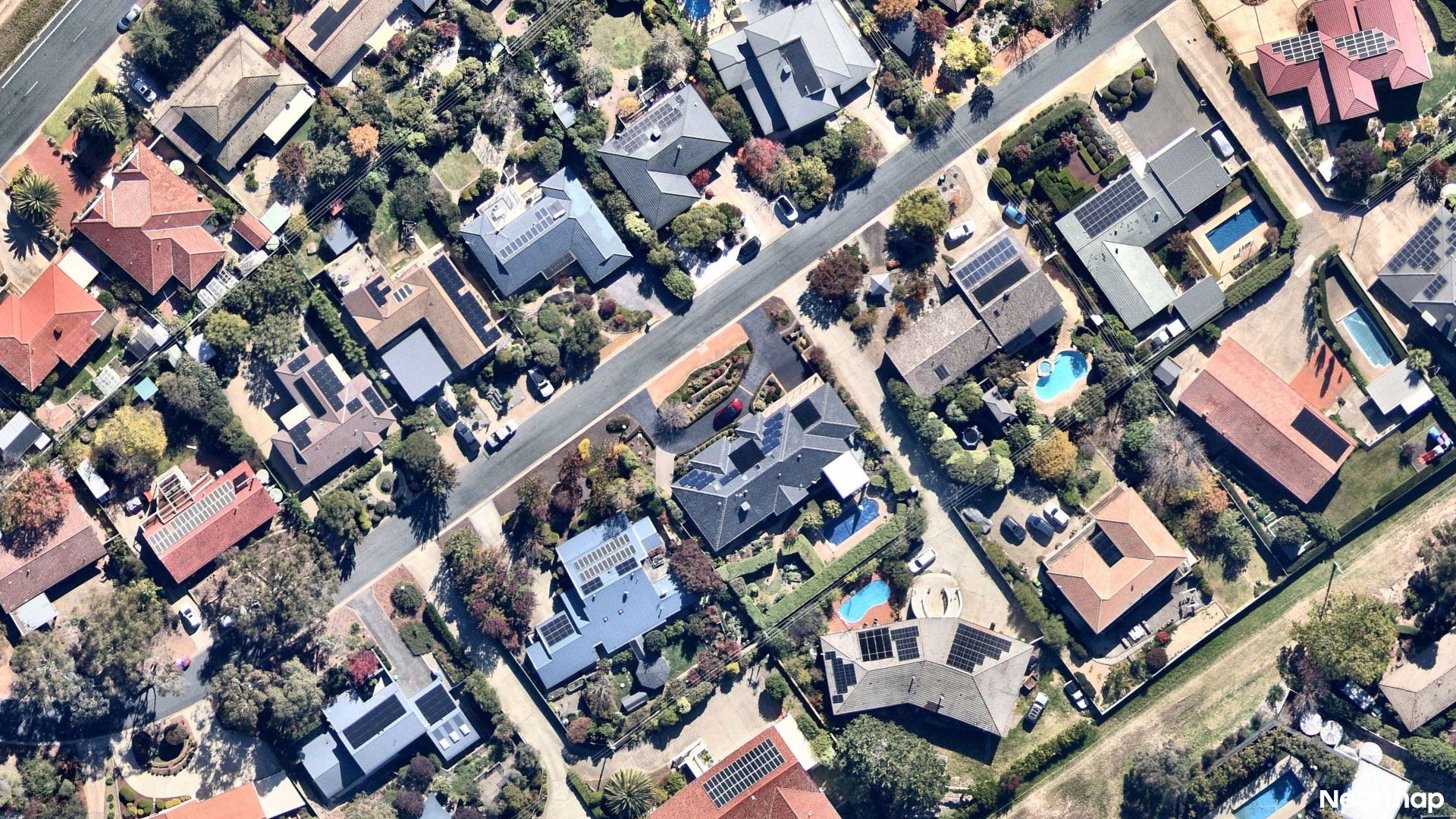Vertical aerial view