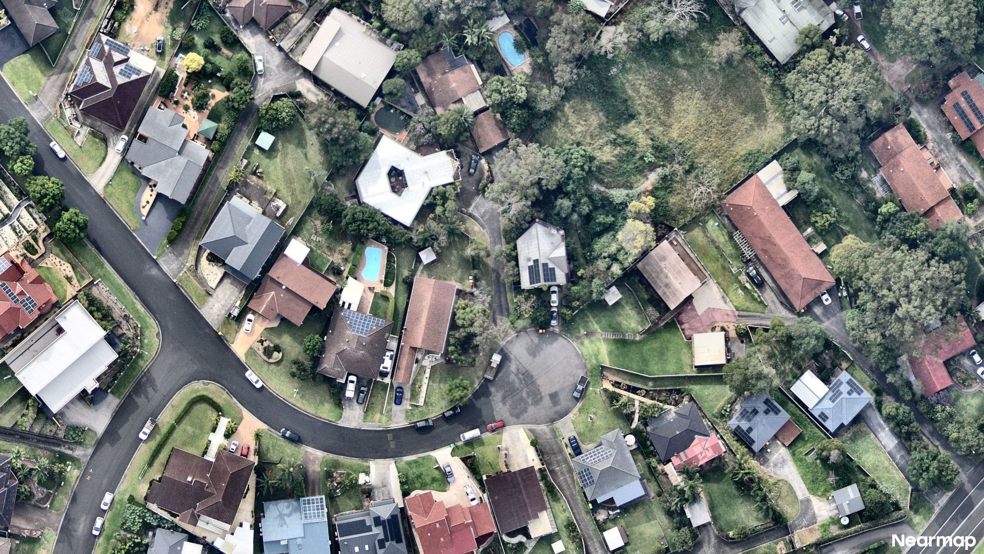 Vertical aerial view