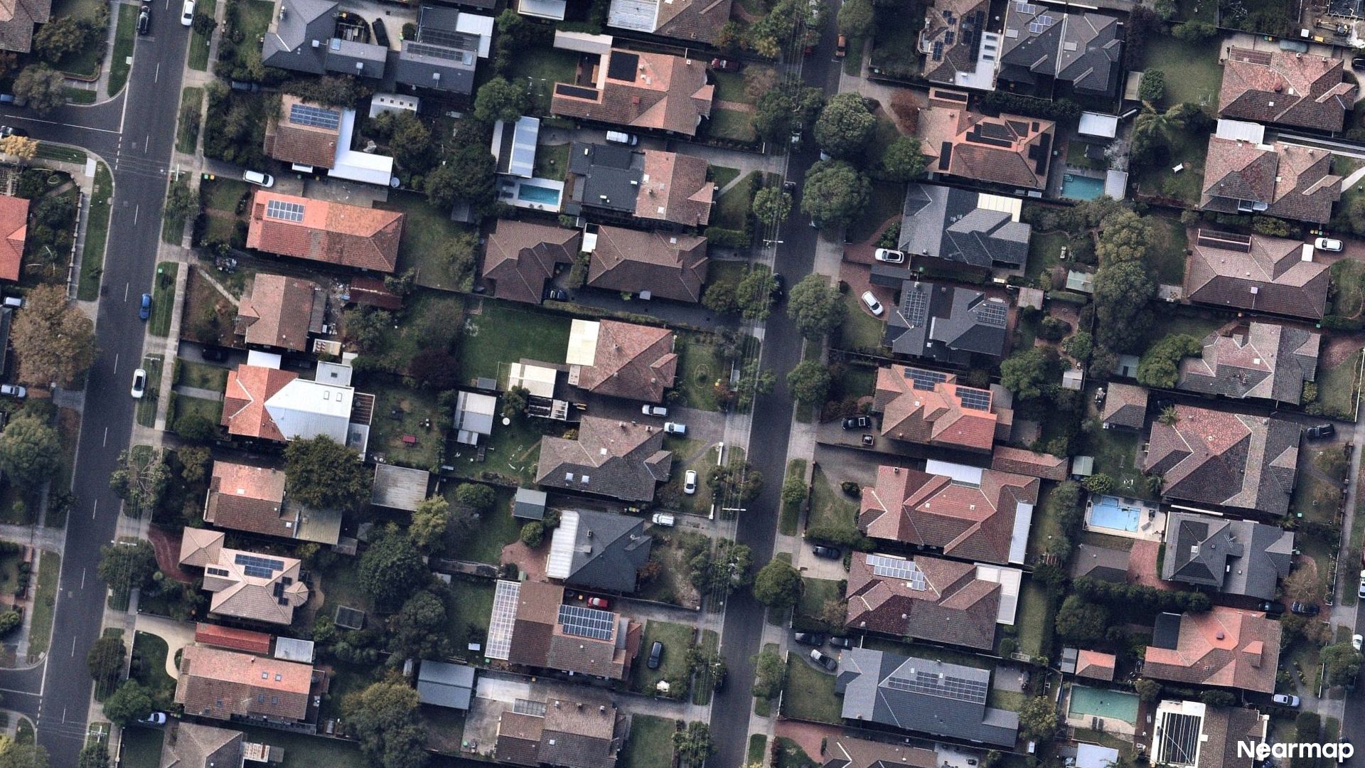 Vertical aerial view