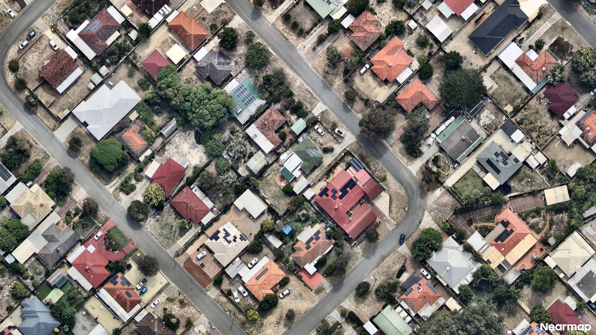 Vertical aerial view