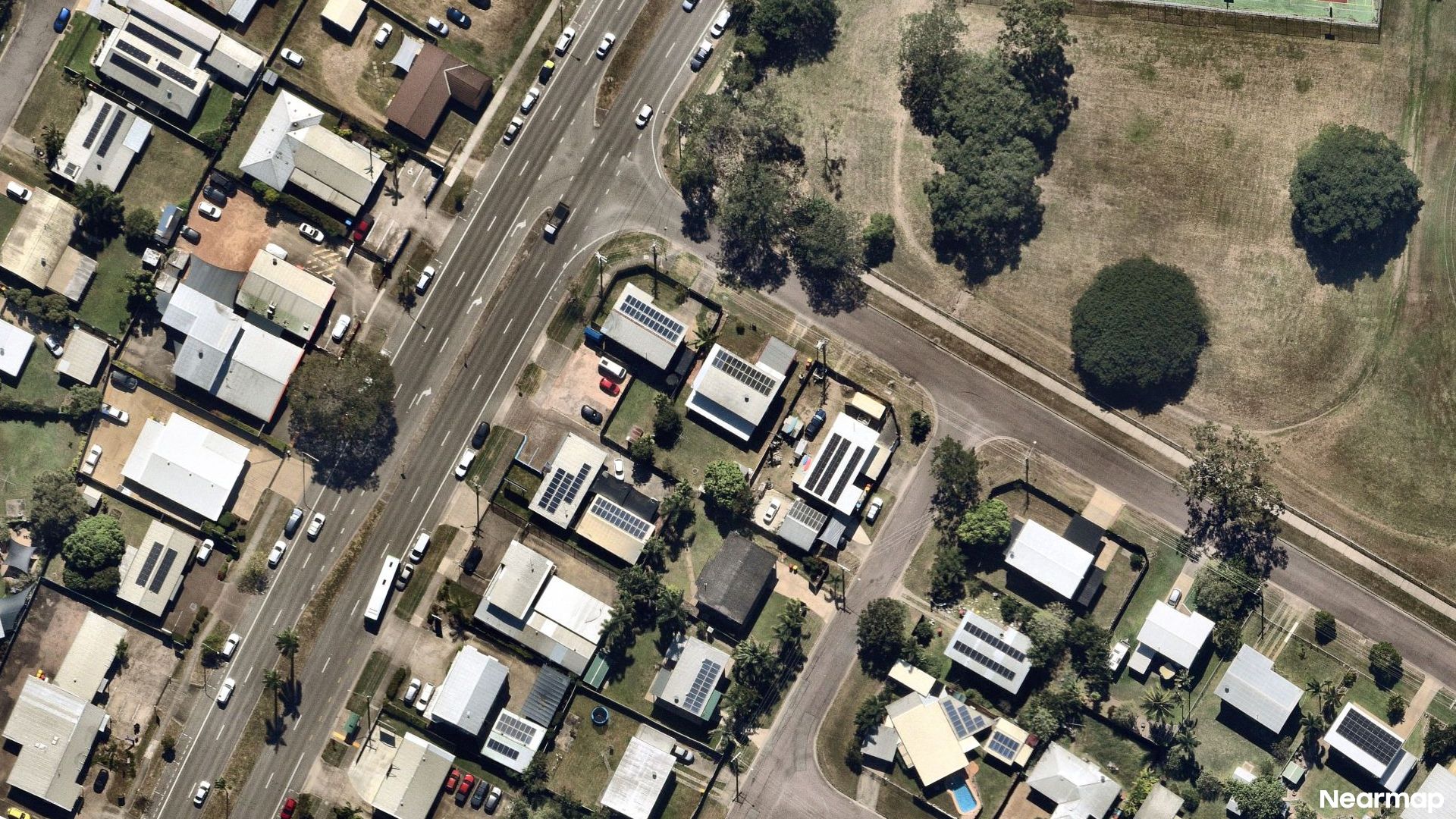 Vertical aerial view