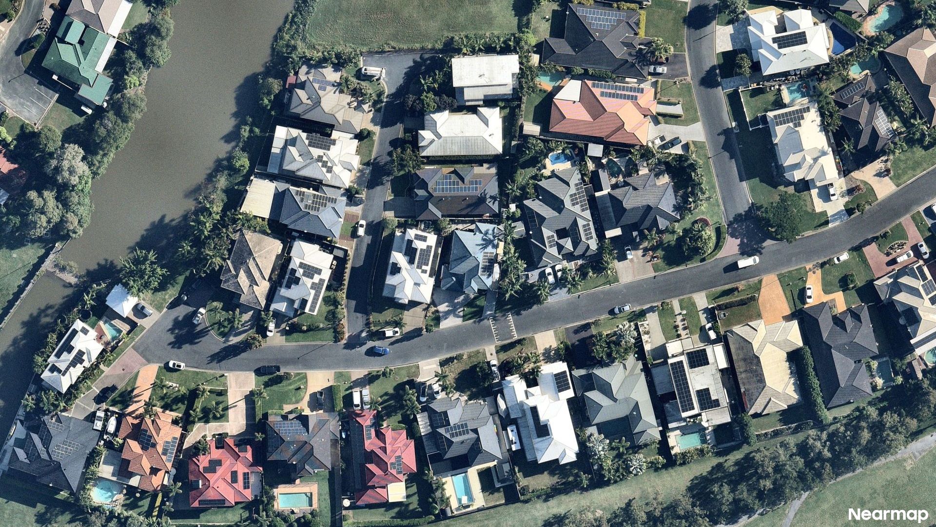 Vertical aerial view
