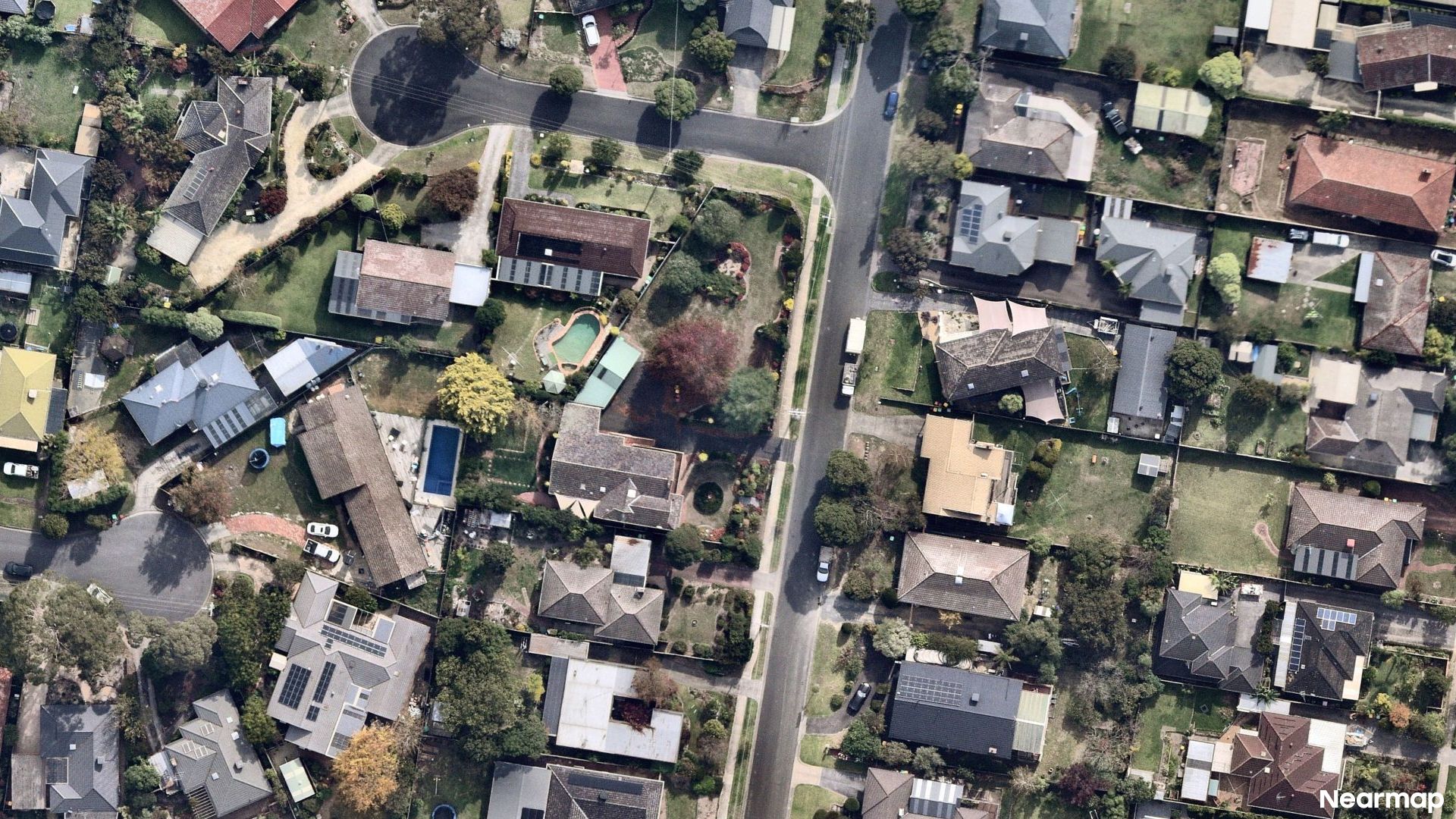 Vertical aerial view