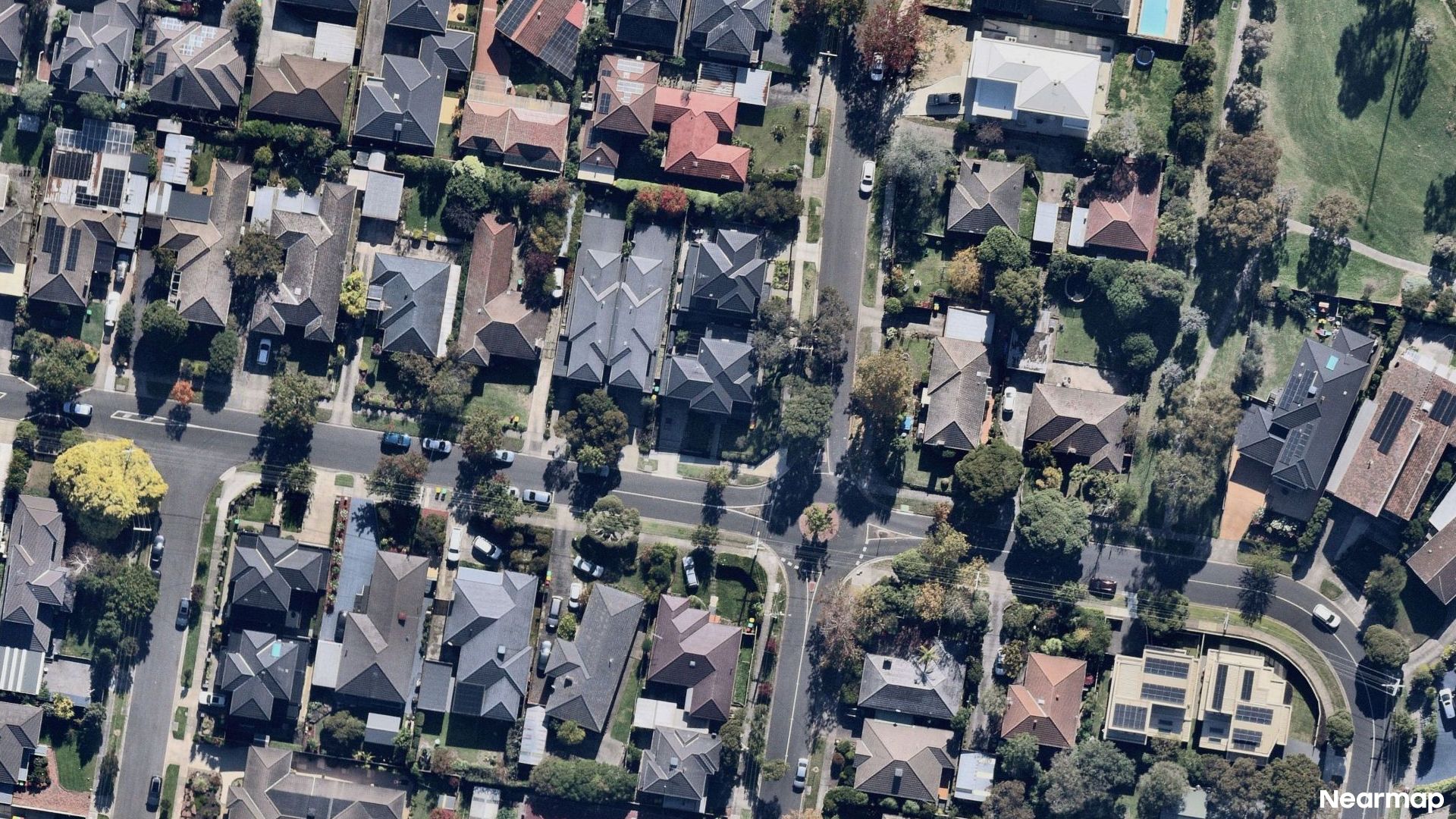 Vertical aerial view