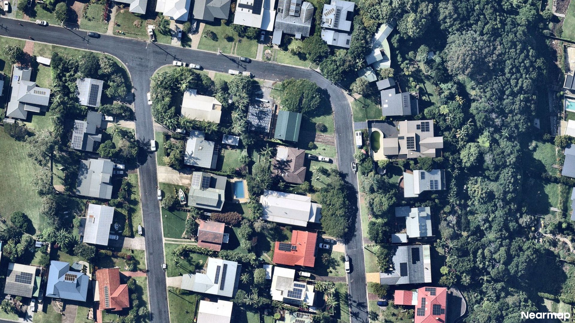 Vertical aerial view