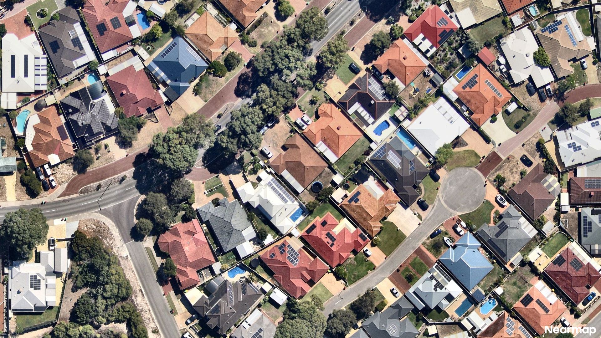 Vertical aerial view