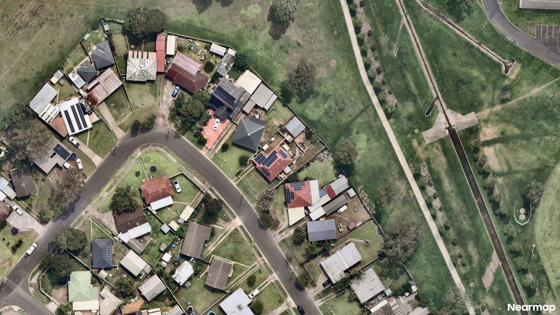 Vertical aerial view