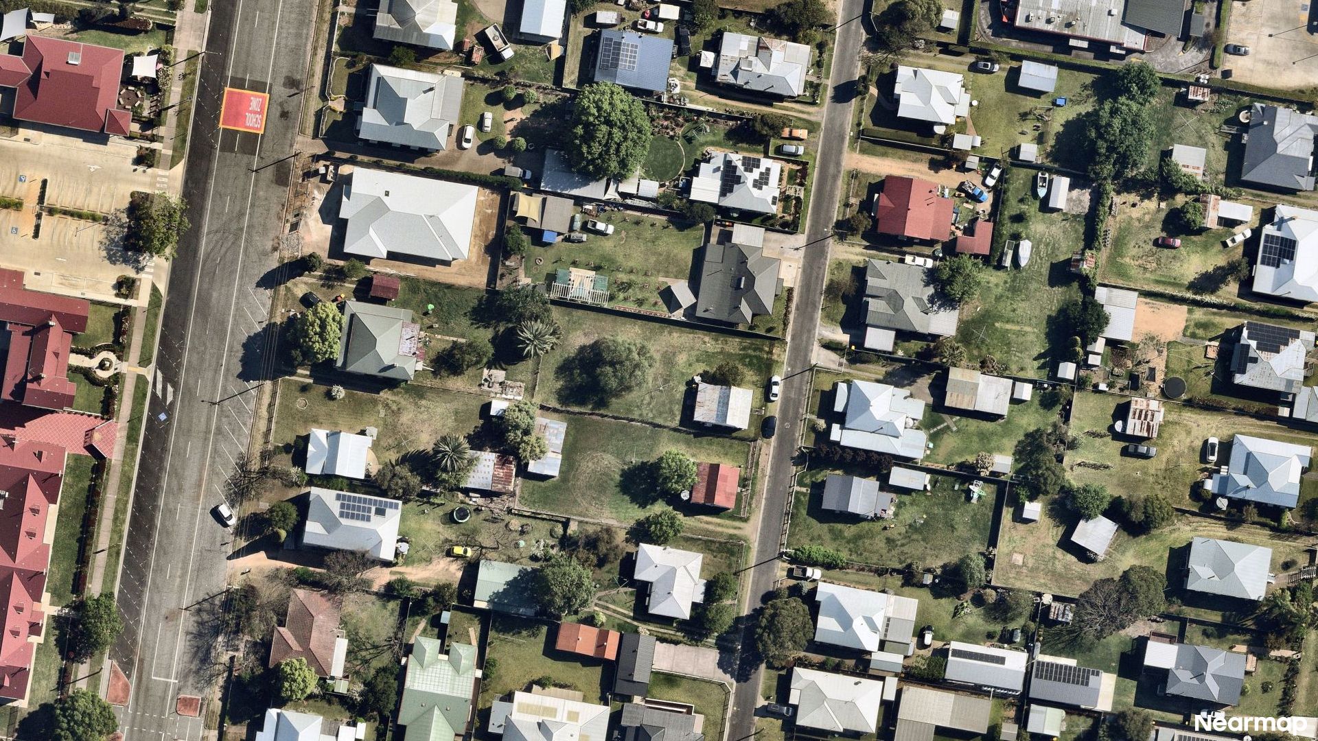 Vertical aerial view