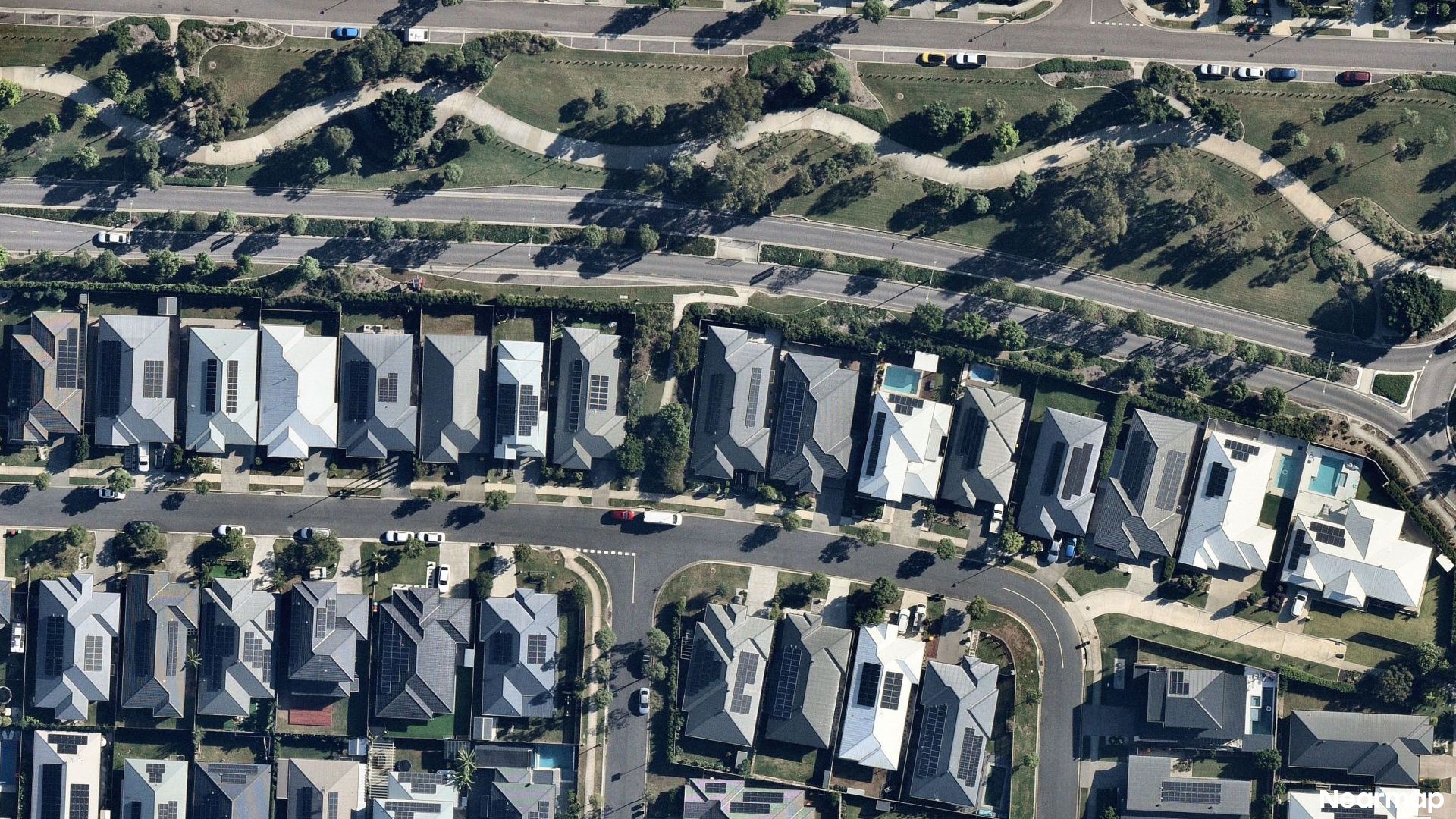 Vertical aerial view