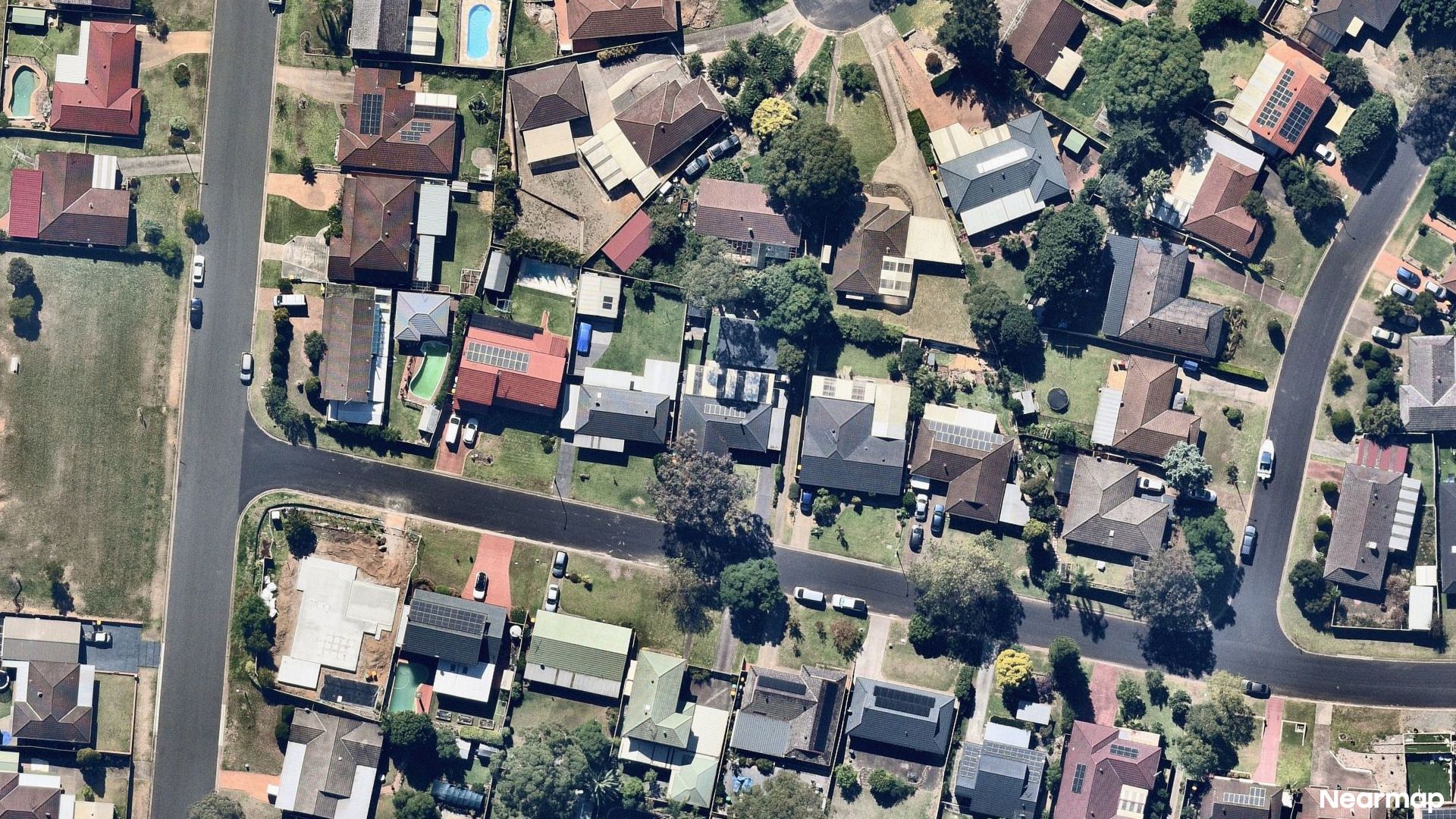 Vertical aerial view