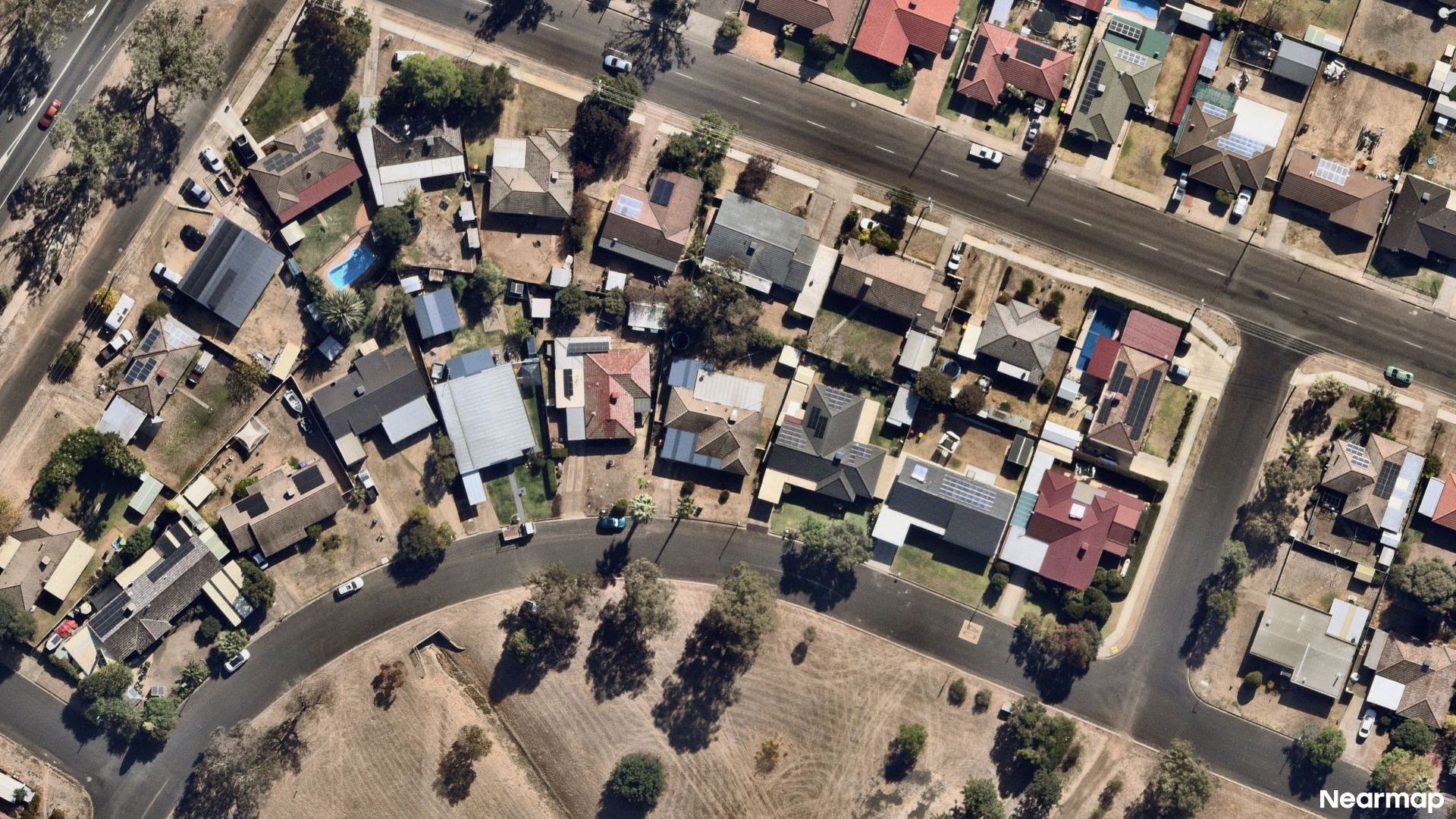 Vertical aerial view