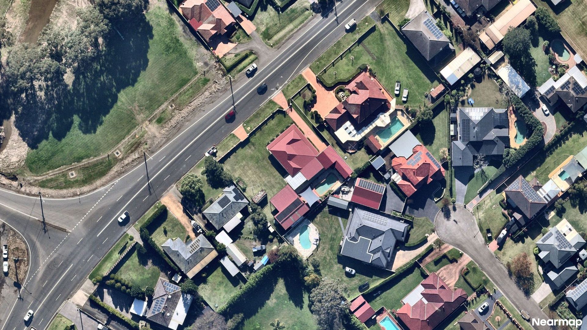 Vertical aerial view